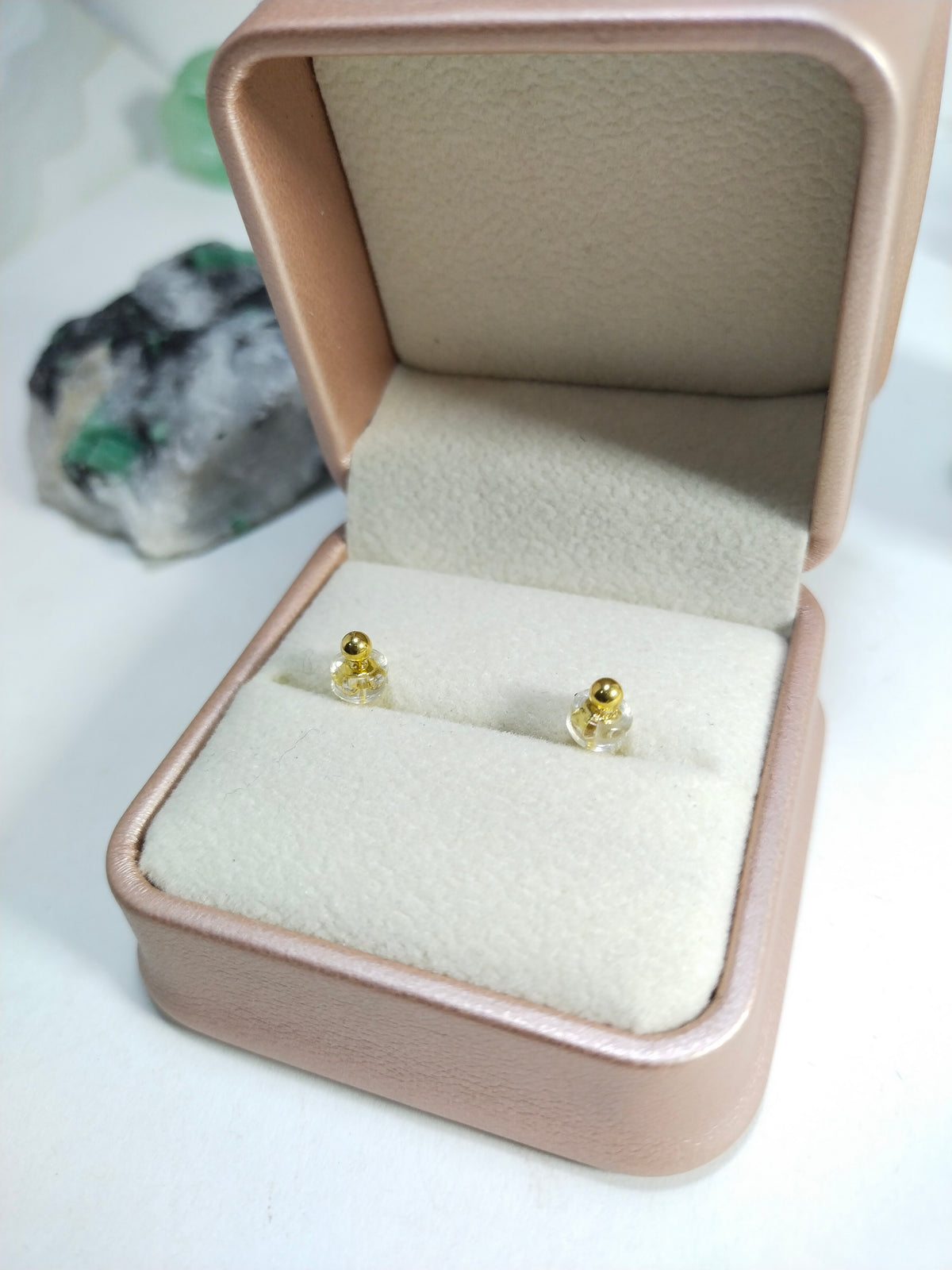 Aretes topos oro puro 100% 18k AU750 ITALIANO Joyeria acendrado Cali